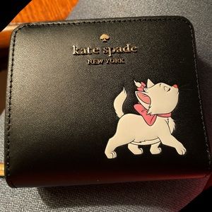 Disney x Kate Spade New York Aristocats Small Zip Bifold Wallet. New w/Tags!